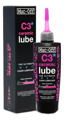 ÓLEO LUBRIFICANTE BIKE WET CERAMIC LUBE ÚMIDO MUC-OFF 120ML
