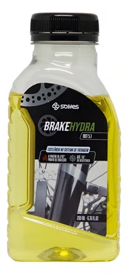 ÓLEO PARA FREIO BICICLETA BRAKEHYDRA DOT 5.1 SOLIFES 200ML