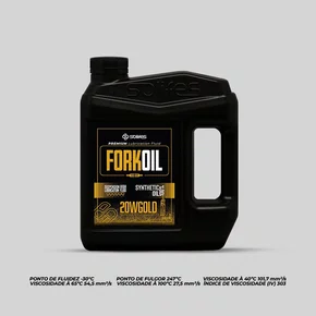 ÓLEO SUSPENSÃO BIKE FORKOIL SYNTHETIC 20W GOLD SOLIFES 1L