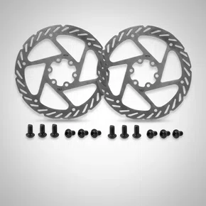 PAR DISCO DE FREIO GTA 160MM 6 FUROS AÇO MTB ORIGINAL