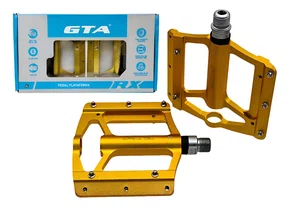 PEDAL PLATAFORMA BICICLETA GTA ROLAMENTOS ROSCA GROSSA 9/16