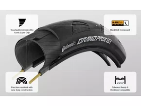 PNEU CONTINENTAL GRAND PRIX TR 700X30 PRETO BIKE SPEED ROAD