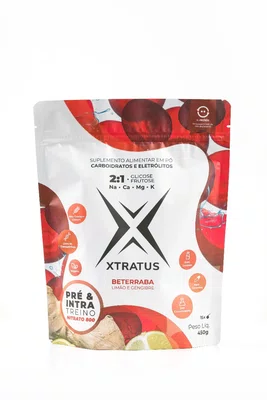 PRÉ E INTRATREINO NITRATO 800 COM BETERRABA LIMÃO E GENGIBRE 450G