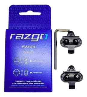 TAQUINHO SAPATILHA MTB TACO SPD P/ PEDAL SHIMANO PRETO