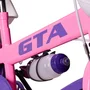 BICICLETA INFANTIL ARO 16 GTA FLOWER ROSA E ROXO COM RODINHA