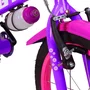 BICICLETA INFANTIL ARO 16 GTA PURPLE FLOWER COM RODINHA