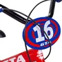 BICICLETA INFANTIL ARO 16 GTA RED SPIDER COM RODINHA