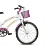BICICLETA INFANTIL VERDEN BREEZE BRANCO E ROSA ARO 20