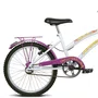 BICICLETA INFANTIL VERDEN BREEZE BRANCO E ROSA ARO 20