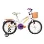 BICICLETA INFANTIL VERDEN LOLLA BRANCO E ROXO  ARO 16