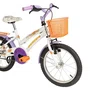 BICICLETA INFANTIL VERDEN LOLLA BRANCO E ROXO  ARO 16