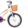 BICICLETA INFANTIL VERDEN LOLLA BRANCO E ROXO  ARO 16