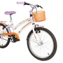 BICICLETA INFANTIL VERDEN LOLLA BRANCO E ROXO ARO 20