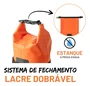 BOLSA IMPERMEAVEL SLECK 15L BIKE MOTO LARANJA