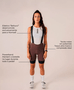 BRETELLE CICLISMO FEMININO NOMAD RACING APEX MARROM