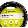 CADEADO AÇO 120CM X 25MM COM CHAVE BICICLETA E MOTO ELLEVEN