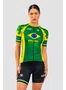 CAMISA CICLISMO FEMININA AERO BRASIL EXCLUSIVA COPA MUNDO