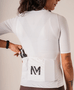 CAMISA DE CICLISMO NOMAD RACING APEX BRANCO FEMININO