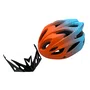 CAPACETE DE CICLISMO RAD7 LARANJA E AZUL COM LED