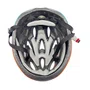 CAPACETE DE CICLISMO RAD7 LARANJA E AZUL COM LED