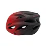 CAPACETE DE CICLISMO RAD7 VERMELHO E PRETO COM LED