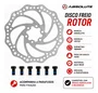 DISCO FREIO ABSOLUTE ROTOR 180MM INOX 6 PARAFUSOS