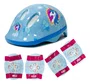 KIT CAPACETE PROTEÇÃO INFANTIL ABSOLUTE UNICÓRNIO