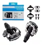 PEDAL CLIP SHIMANO SPEED PD-M520 PRETO COM TACOS